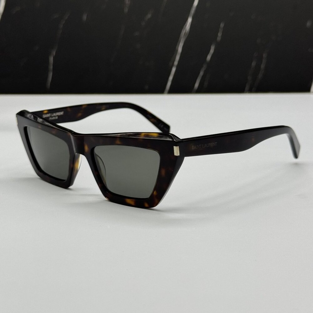 NEW SAINT LAURENT SUNGLASSES HAVANA WOMEN EYEWEAR SAINT LAURENT SL467 002 - Picture 5 of 10